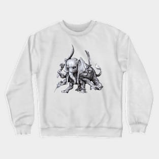 elephant warrior - Ganesh Inspo Crewneck Sweatshirt